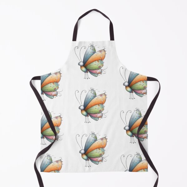 Item preview, Colorful Butterfly on Black Background designed and sold by vanndhi.