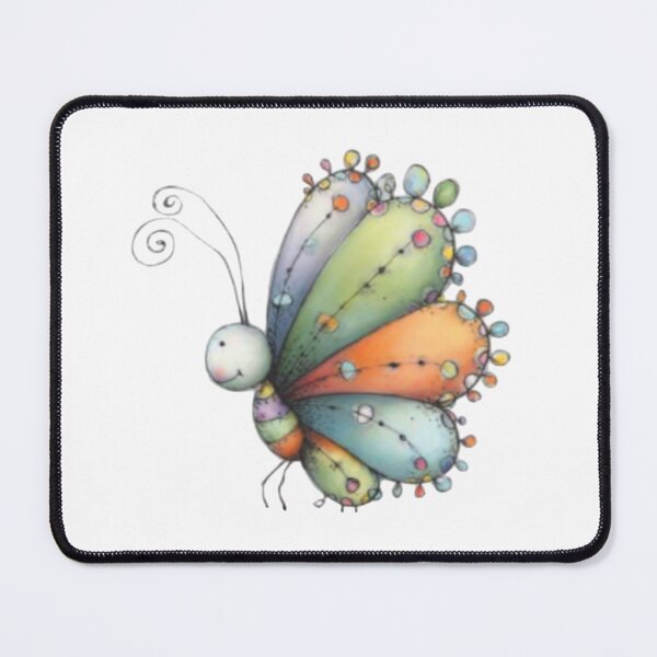 Item preview, Colorful Beaded Butterfly on Black designed and sold by vanndhi.
