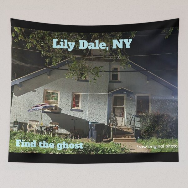 Item preview, Unretouched Photo of Ghost in Lily Dale, NY designed and sold by Where Troubles Melt Like Lemon Drops.