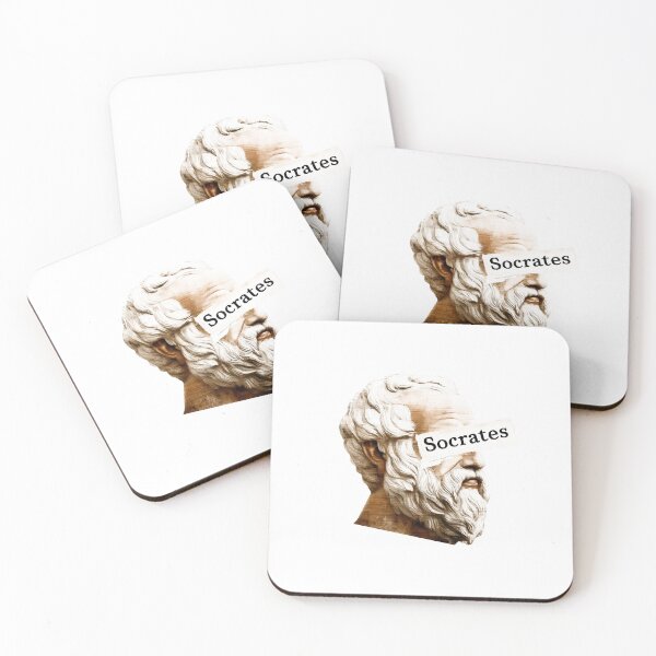 Item preview, Socrates & Ancient Greek Philosophers Collage - Stoicism & Classical Philosophy Decor (T-Shirt, Poster & Sticker) designed and sold by OzzFrequency.
