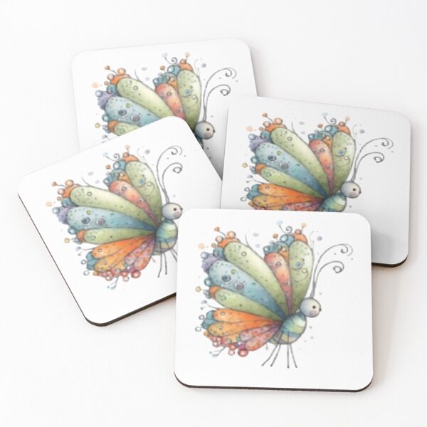 Item preview, Colorful Whimsical Butterfly designed and sold by vanndhi.