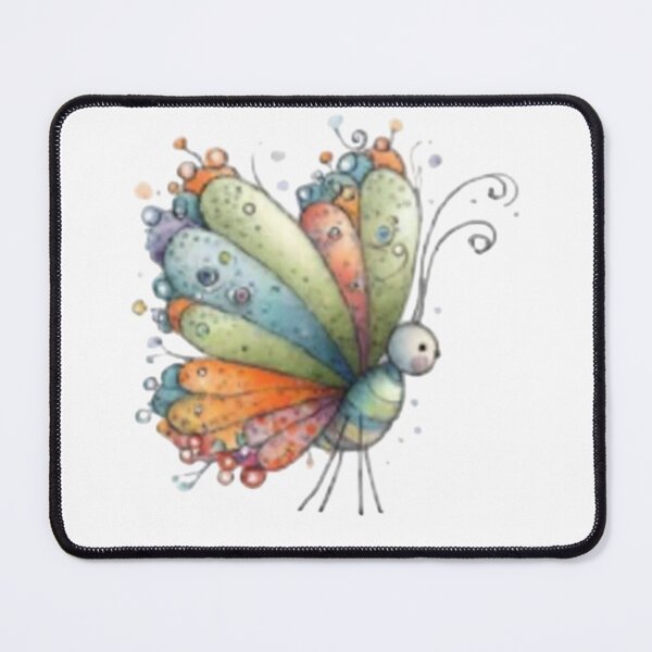 Item preview, Colorful Whimsical Butterfly designed and sold by vanndhi.