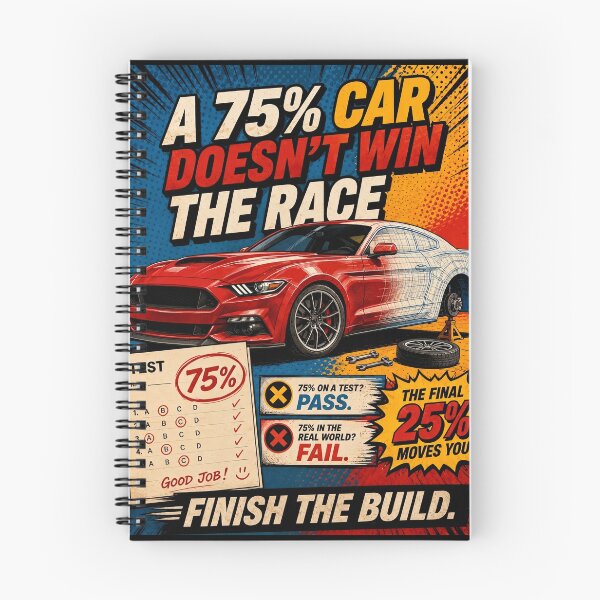 Item preview, 75% Complete Doesn’t Win The Race designed and sold by WatchesAndMore.