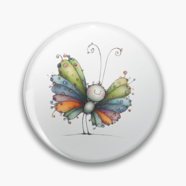 Item preview, Colorful Cartoon Butterfly designed and sold by vanndhi.