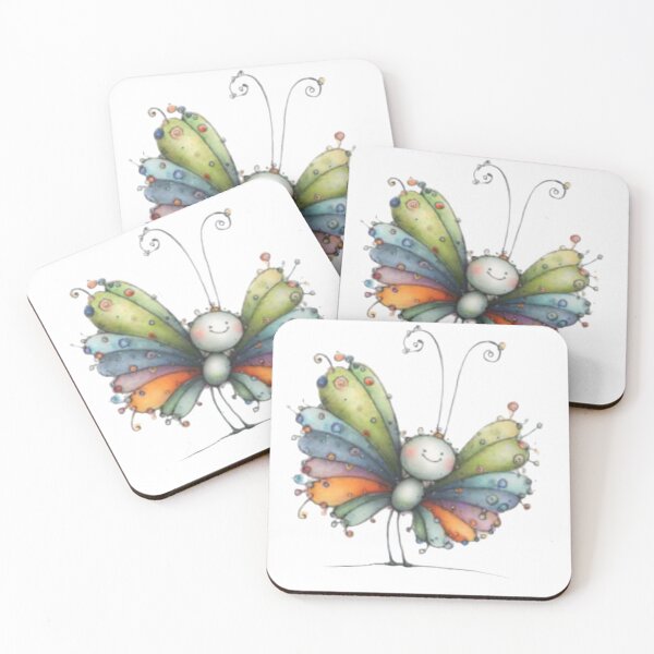 Item preview, Colorful Cartoon Butterfly designed and sold by vanndhi.
