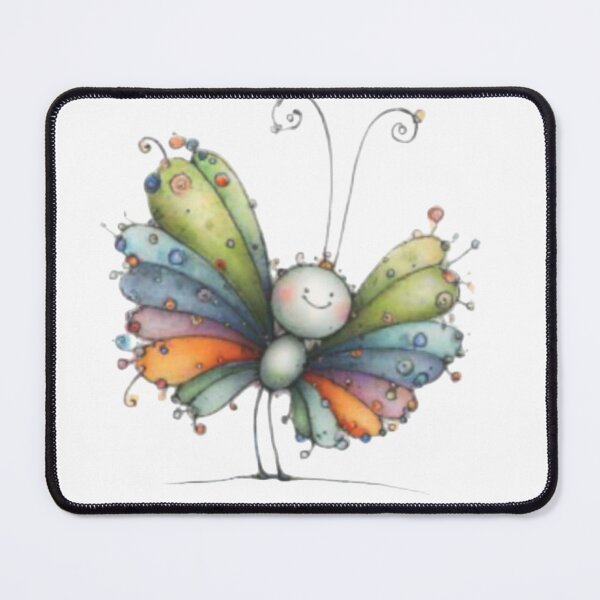 Item preview, Colorful Cartoon Butterfly designed and sold by vanndhi.