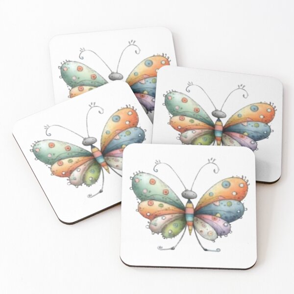Item preview, Colorful Polka Dot Butterfly designed and sold by vanndhi.
