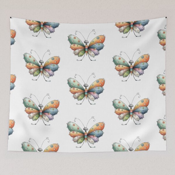 Item preview, Colorful Polka Dot Butterfly designed and sold by vanndhi.
