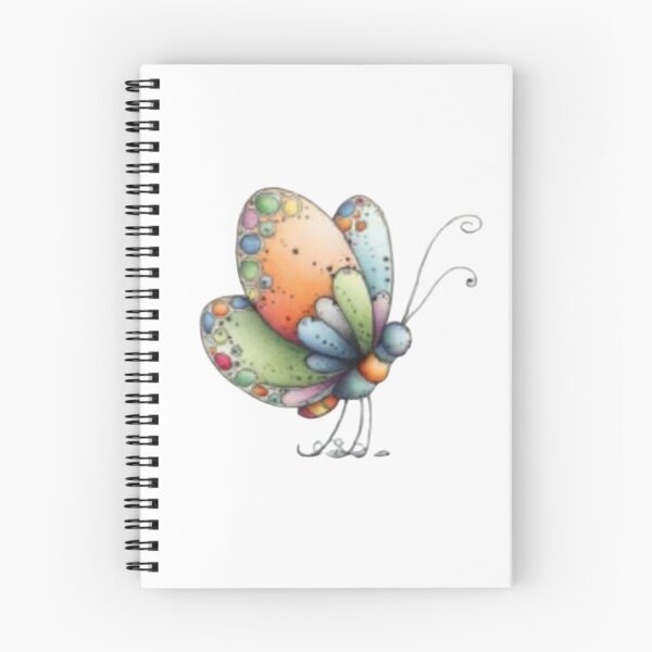 Item preview, Colorful Butterfly on Black Background designed and sold by vanndhi.