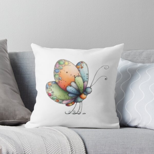 Item preview, Colorful Butterfly on Black Background designed and sold by vanndhi.