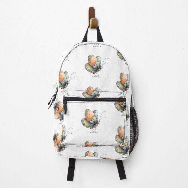 Item preview, Colorful Butterfly on Black Background designed and sold by vanndhi.