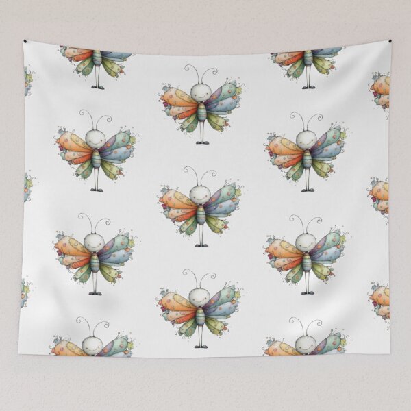 Item preview, Whimsical Multicolored Butterfly designed and sold by vanndhi.