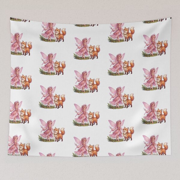 Item preview, Pink Crystal Fairy with Woodland Fox designed and sold by butterflies-new.