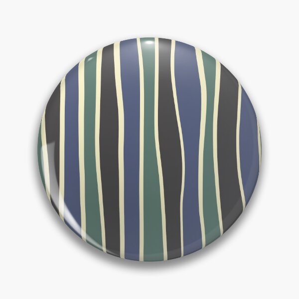 Item preview, Imperfect stripe-Black, green and blue designed and sold by Pattern Petals.