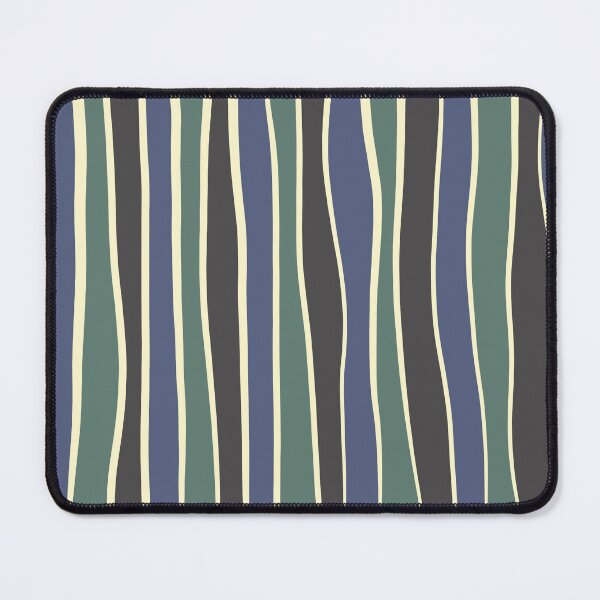 Item preview, Imperfect stripe-Black, green and blue designed and sold by Pattern Petals.