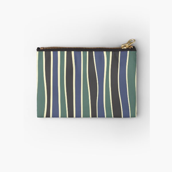 Item preview, Imperfect stripe-Black, green and blue designed and sold by Pattern Petals.