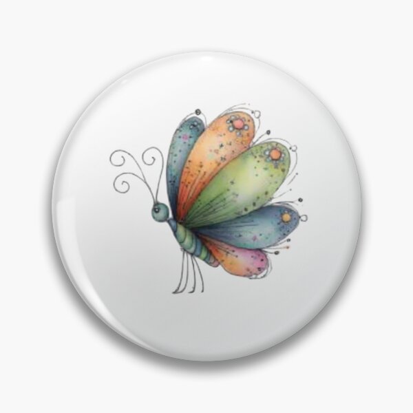Item preview, Colorful Butterfly Illustration designed and sold by vanndhi.