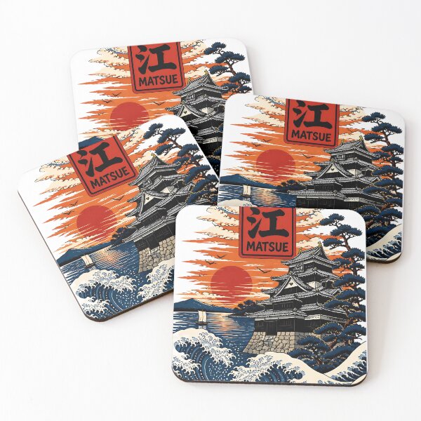 Item preview, Matsue Shimane Japan Vintage Travel Tourism Art designed and sold by TravelersGems.