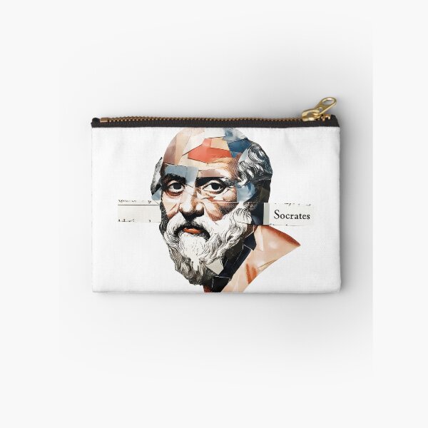 Item preview, Socrates & Ancient Greek Philosophers Collage - Stoicism & Classical Philosophy Decor (T-Shirt, Poster & Sticker) designed and sold by OzzFrequency.