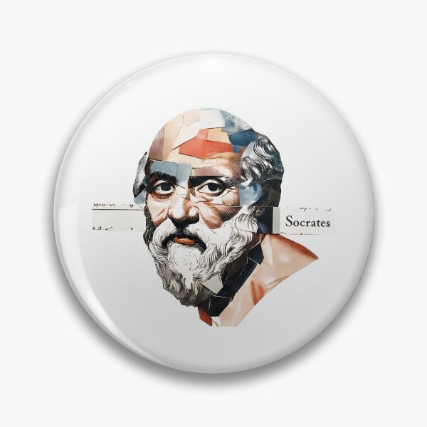 Item preview, Socrates & Ancient Greek Philosophers Collage - Stoicism & Classical Philosophy Decor (T-Shirt, Poster & Sticker) designed and sold by OzzFrequency.