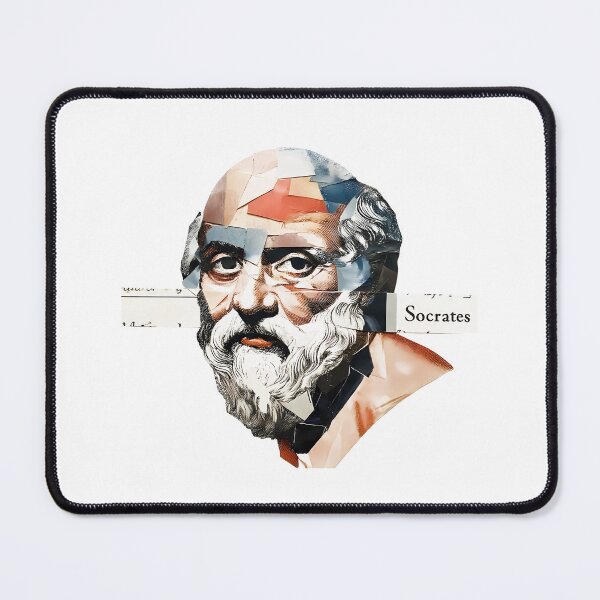 Item preview, Socrates & Ancient Greek Philosophers Collage - Stoicism & Classical Philosophy Decor (T-Shirt, Poster & Sticker) designed and sold by OzzFrequency.