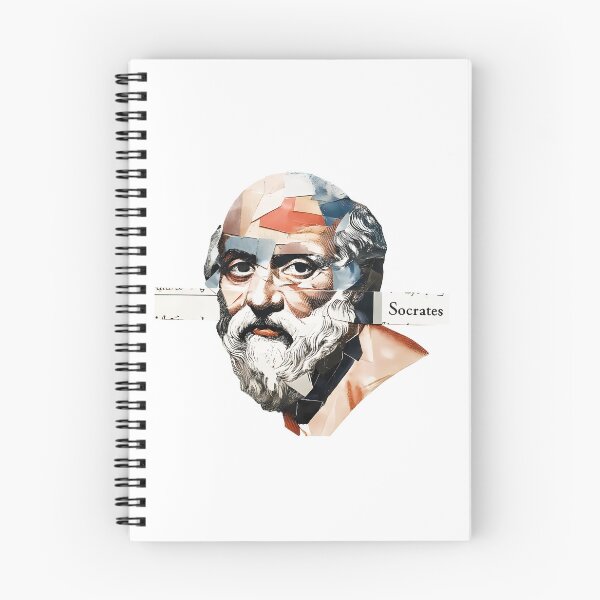 Item preview, Socrates & Ancient Greek Philosophers Collage - Stoicism & Classical Philosophy Decor (T-Shirt, Poster & Sticker) designed and sold by OzzFrequency.