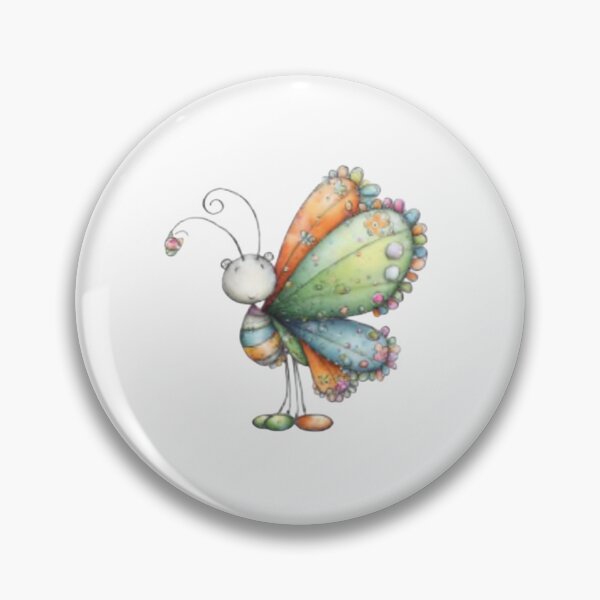 Item preview, Colorful Cartoon Butterfly designed and sold by vanndhi.