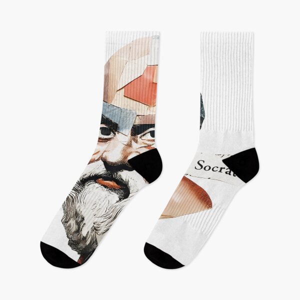 Item preview, Socrates & Ancient Greek Philosophers Collage - Stoicism & Classical Philosophy Decor (T-Shirt, Poster & Sticker) designed and sold by OzzFrequency.