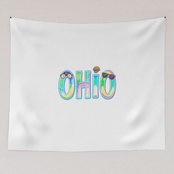 Item preview, Only in Ohio Funny Meme Cartoon Colorful typography  designed and sold by LC&LCPlatform.