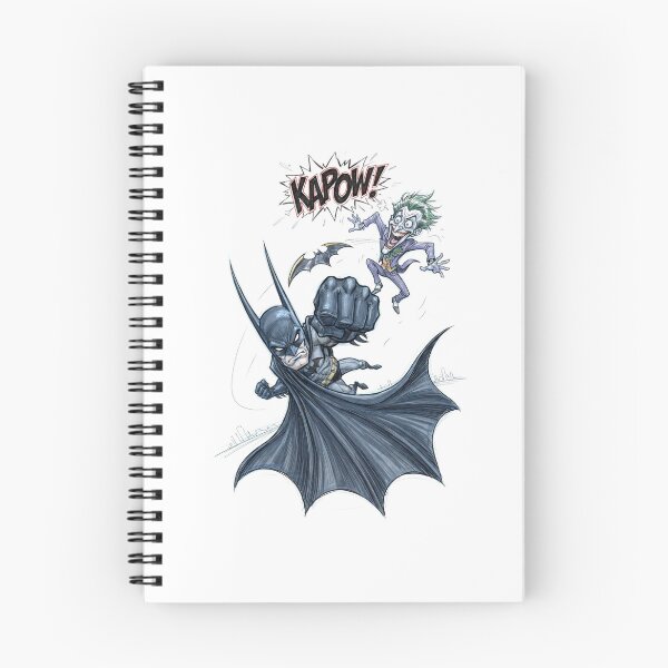 Item preview, Batman Punches Joker, KAPOW! Cartoon Illustration designed and sold by FreakToons.