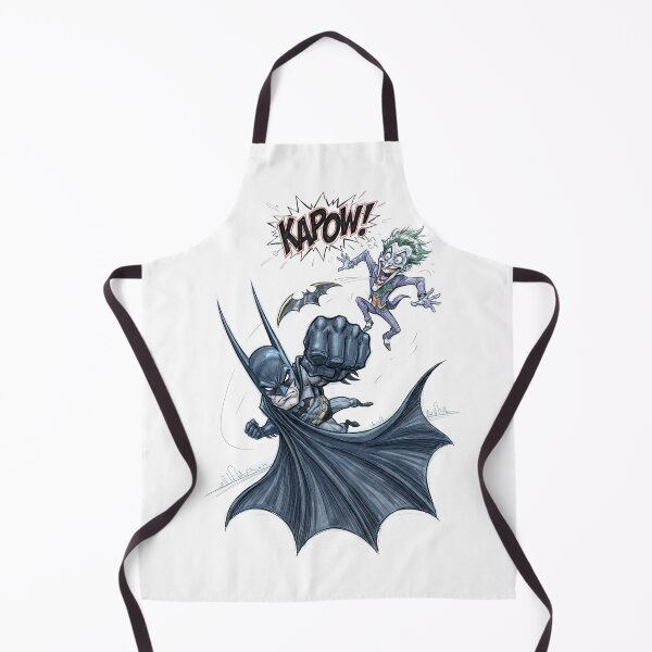 Item preview, Batman Punches Joker, KAPOW! Cartoon Illustration designed and sold by FreakToons.