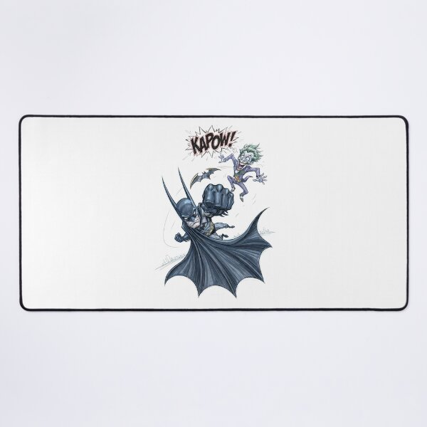 Item preview, Batman Punches Joker, KAPOW! Cartoon Illustration designed and sold by FreakToons.