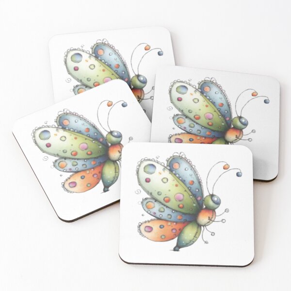 Item preview, Colorful Polka-Dot Butterfly designed and sold by vanndhi.