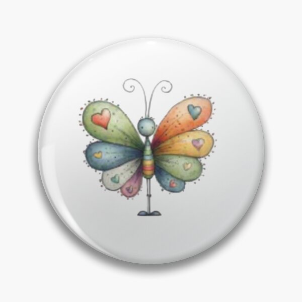 Item preview, Colorful Heart Butterfly designed and sold by vanndhi.
