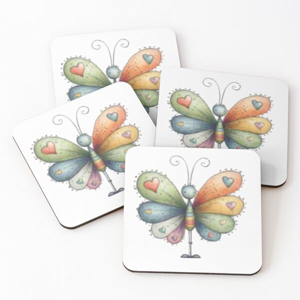 Item preview, Colorful Heart Butterfly designed and sold by vanndhi.