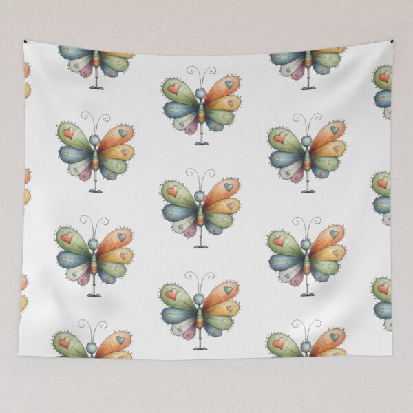 Item preview, Colorful Heart Butterfly designed and sold by vanndhi.