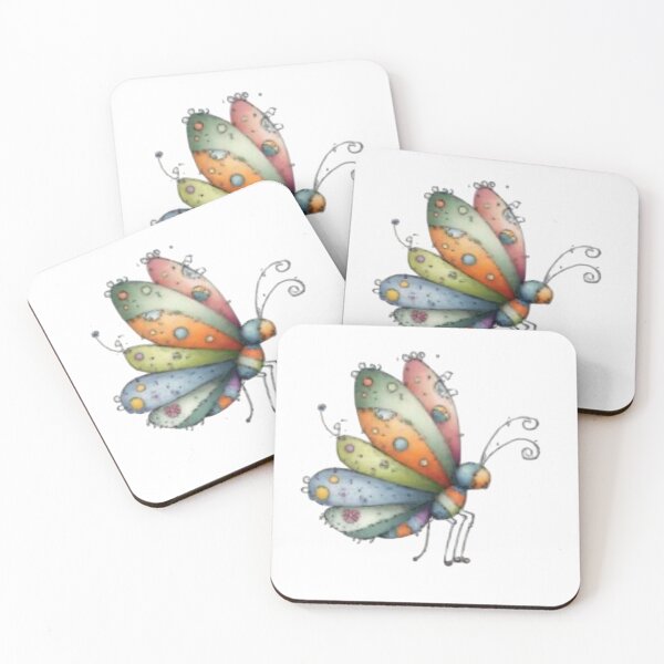 Item preview, Colorful Whimsical Butterfly designed and sold by vanndhi.