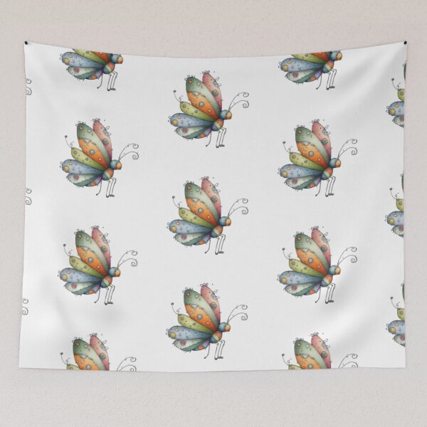 Item preview, Colorful Whimsical Butterfly designed and sold by vanndhi.