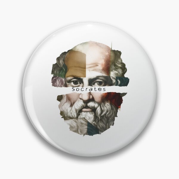 Item preview, Socrates & Ancient Greek Philosophers Collage - Stoicism & Classical Philosophy Decor (T-Shirt, Poster & Sticker) designed and sold by OzzFrequency.