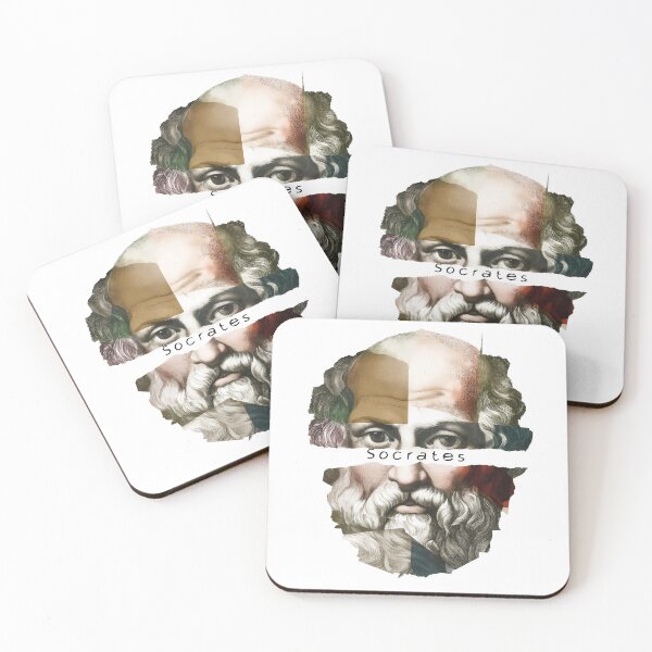 Item preview, Socrates & Ancient Greek Philosophers Collage - Stoicism & Classical Philosophy Decor (T-Shirt, Poster & Sticker) designed and sold by OzzFrequency.