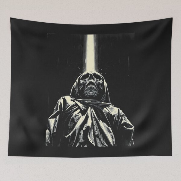 Item preview, Gothic Hooded Grim Reaper Cosmic Light Art designed and sold by ERODED SELF.
