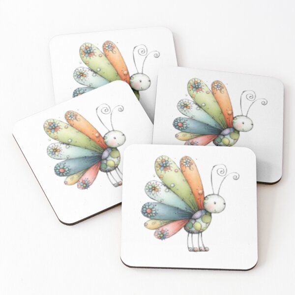 Item preview, Whimsical Multicolored Butterfly designed and sold by vanndhi.