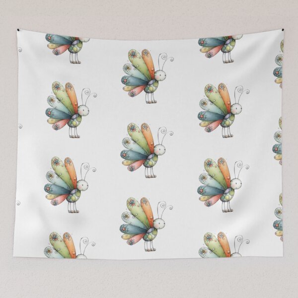 Item preview, Whimsical Multicolored Butterfly designed and sold by vanndhi.