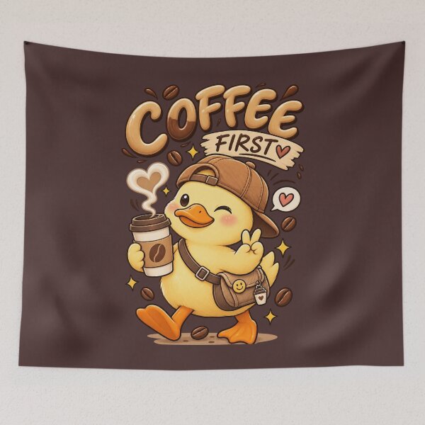 Item preview, Coffee First Duck designed and sold by FatmaAhmed90.