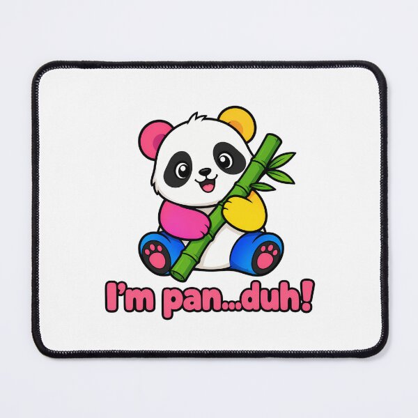 Item preview, Pansexual Panda Pun I'm Pan Duh Kawaii Pride designed and sold by chattsuede.
