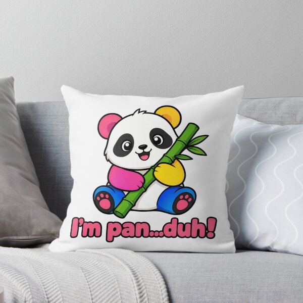 Item preview, Pansexual Panda Pun I'm Pan Duh Kawaii Pride designed and sold by chattsuede.