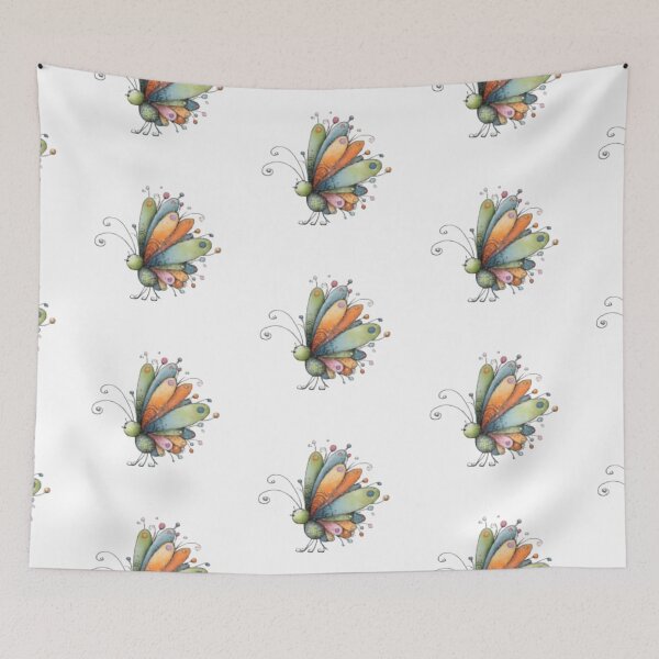 Item preview, Colorful Whimsical Butterfly designed and sold by vanndhi.