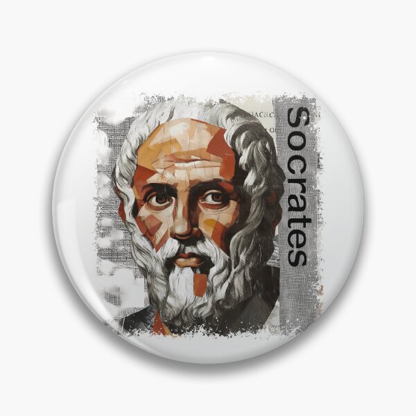 Item preview, Socrates & Ancient Greek Philosophers Collage - Stoicism & Classical Philosophy Decor (T-Shirt, Poster & Sticker) designed and sold by OzzFrequency.