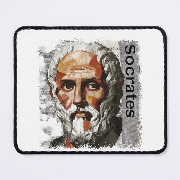 Item preview, Socrates & Ancient Greek Philosophers Collage - Stoicism & Classical Philosophy Decor (T-Shirt, Poster & Sticker) designed and sold by OzzFrequency.