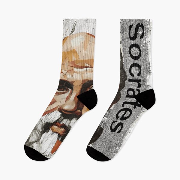 Item preview, Socrates & Ancient Greek Philosophers Collage - Stoicism & Classical Philosophy Decor (T-Shirt, Poster & Sticker) designed and sold by OzzFrequency.
